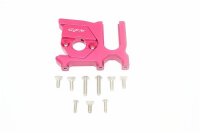 SLVR AluMitteldiffhalter hinten mit Motorbefestigung rot