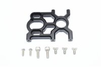 Aluminium Mitteldiffhalter mit Motorbefestigung schwarz