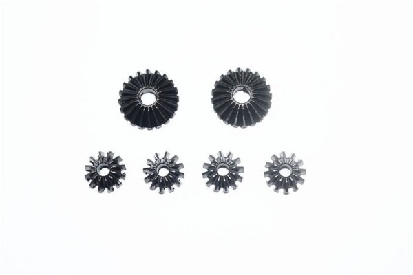 Stahl Kegelzahnräder Set gehärtet v/h/mitte (6 Stk.)