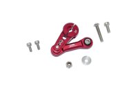 Aluminium Servohorn 25T mit Lenkstange rot