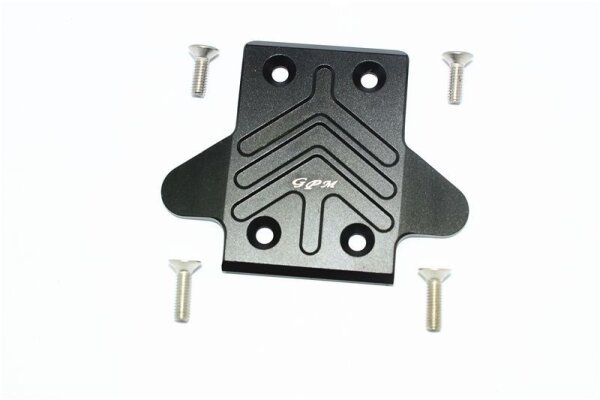 Aluminium Chassisplatte hinten schwarz