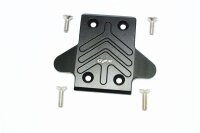 Aluminium Chassisplatte hinten schwarz