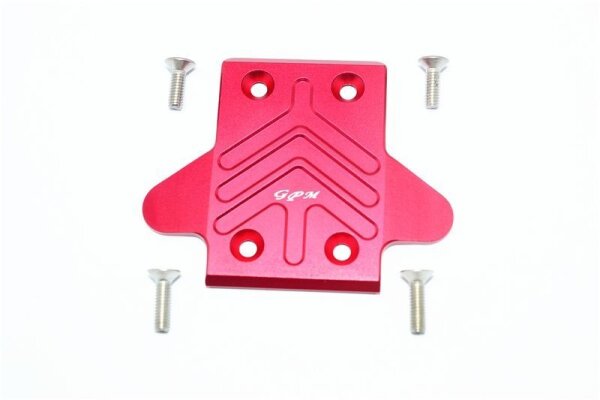 Aluminium Chassisplatte hinten rot