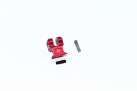 Aluminium Chassisstrebenbefestigung hinten rot