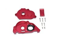 Aluminium Motorbefestigung mit Abdeckung rot