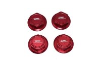 Aluminium Radnabenabdeckung rot