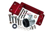 ALU SERVO MOUNT +25T ALU SERVO HORN W. BUILT-IN SPRING red