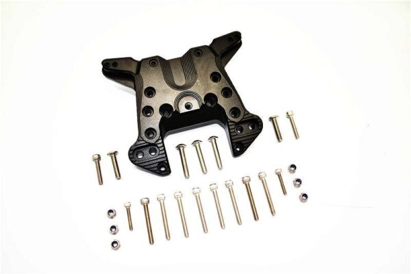 Aluminium Dämpfersteher hinten schwarz