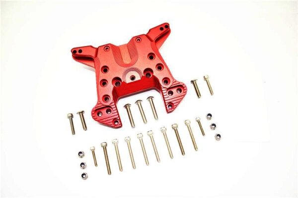 Aluminium Dämpfersteher hinten rot