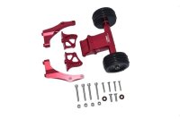 Aluminium Wheelie Bar mit Spoilerbefestigung rot