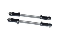 Aluminium & Edelstahl Lenkstange vorn schwarz