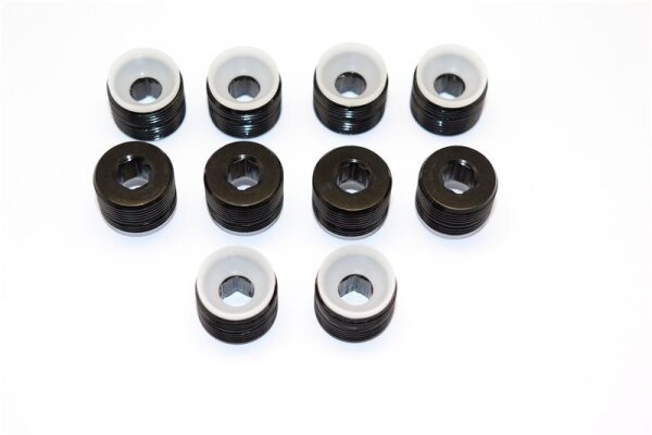 Aluminium Schrauben für Pivotballs schwarz (10 Stk.)