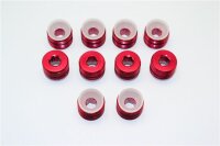 Aluminium Schrauben für Pivotballs rot (10 Stk.)