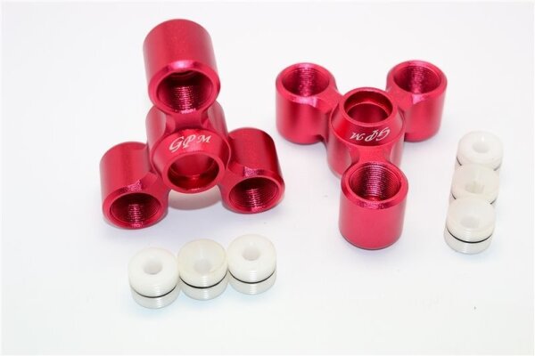 Aluminium Radträger hinten rot