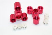 Aluminium Radträger hinten rot