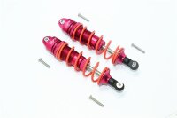 Aluminium Dämpfer 110mm v/h rot