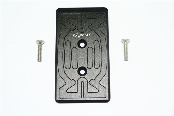 Aluminium Chassisbodenplatte hinten schwarz