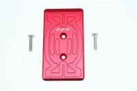 Aluminium Chassisbodenplatte hinten rot