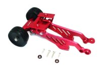Aluminium Wheelie mit Flügelbefestigung hinten rot