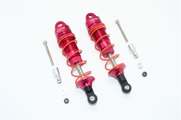 Aluminium Dämpfer vorn 100mm rot
