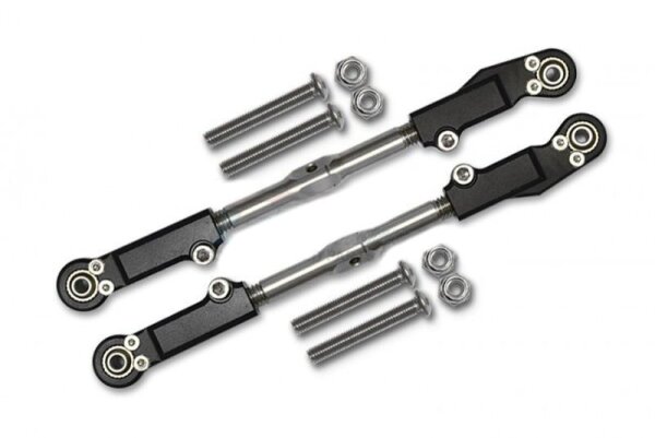 SLVR Aluminium und Edelstahl Sturzstangen hinten schwarz