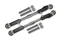 SLVR Aluminium und Edelstahl Sturzstangen hinten schwarz