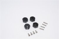 Aluminium Hex Adapter 12x6mm blau (4 Stk.)