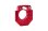 Einstellbare Motorhalterung 7075-T6 Aluminium hinten rot