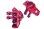 Lenkhebel 7075-T6 Aluminium hinten rot