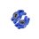 Radträger 7075-T6 Aluminium hinten mit Lager blau