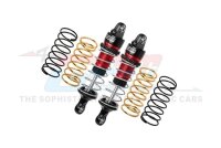 Aluminium Dämpfer verstellbar v/h +3x Federn rot (2)