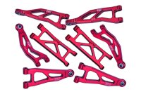 Querlenker-Set 7075-T6 Aluminium rot komplett
