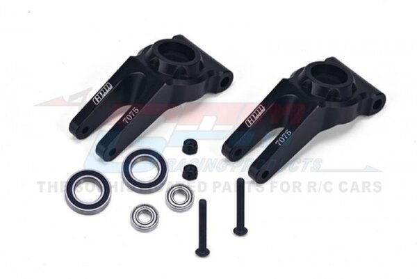Aluminium 7075 Radträger hinten + größere Lager schwarz (2)