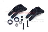 Aluminium 7075 Radträger hinten + größere Lager schwarz (2)