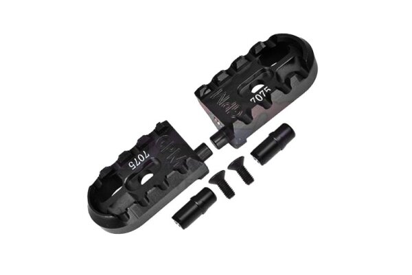Alu Fußraster-Set schwarz