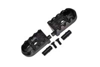 Alu Fußraster-Set schwarz