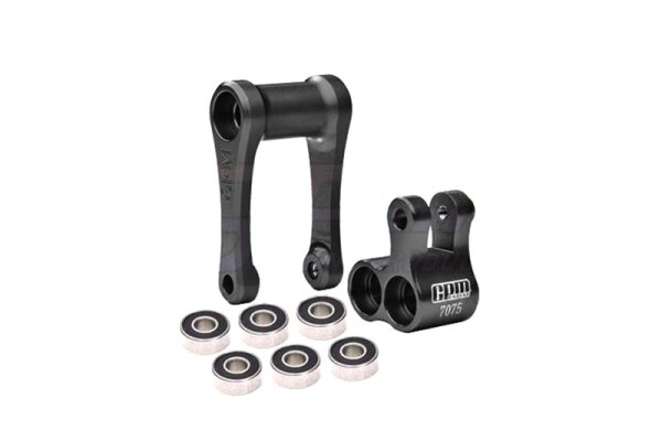 ALU Knuckle & Pull Rod (größere Lager) schwarz