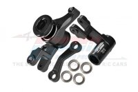 Aluminium Lenkungs-Set eloxiert mit Kugellager schwarz
