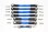 Aluminium Spurstangen Set blau (7 Stk.)