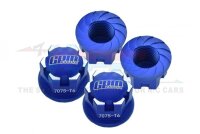 Aluminium 6061-T6 Radnabenabdeckung blau (4)
