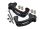 Aluminium 7075-T6 C-Hubs vorne schwarz