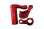 Aluminium 7075-T6 Lenkungsteile rot