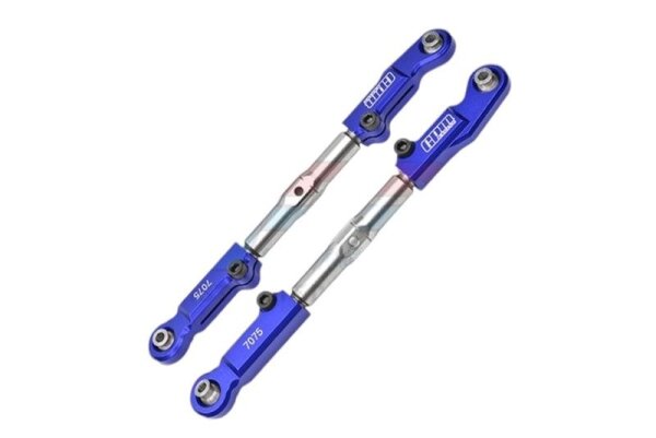 Aluminium & Edelstahl Spurstange oben vorne blau