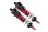 Alum. 6061-T6 L-Shape Piggy Back Dämpfer 128mm vo. rot