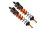 Alum. 6061-T6 L-Shape Piggy Back Dämpfer 143mm hi. orange
