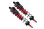 Alum. 6061-T6 L-Shape Piggy Back Dämpfer 143mm hi. rot