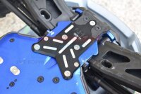 Aluminium 7075-T6 Chassis-Schutzplatte vorne schwarz