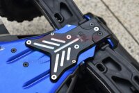 Aluminium 7075-T6 Chassis-Schutzplatte hinten schwarz