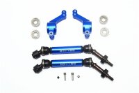 Stahl CVD Alu-Antriebswelle mit Radträger hinten blau