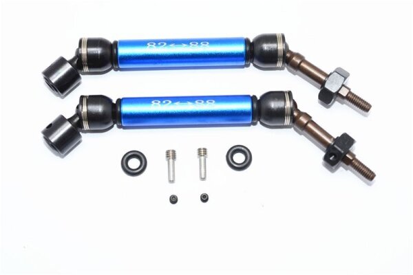 Aluminium CVD Antriebswelle mit Hex-Adapter hinten blau